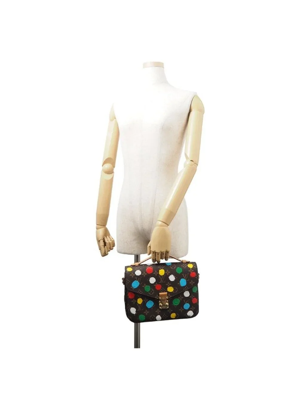 Louis Vuitton Handbag Monogram Painted Dot LV YK Pochette Metis MM Yayoi Kusama